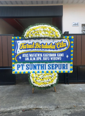 Papan Bunga Duka di Mendoyo